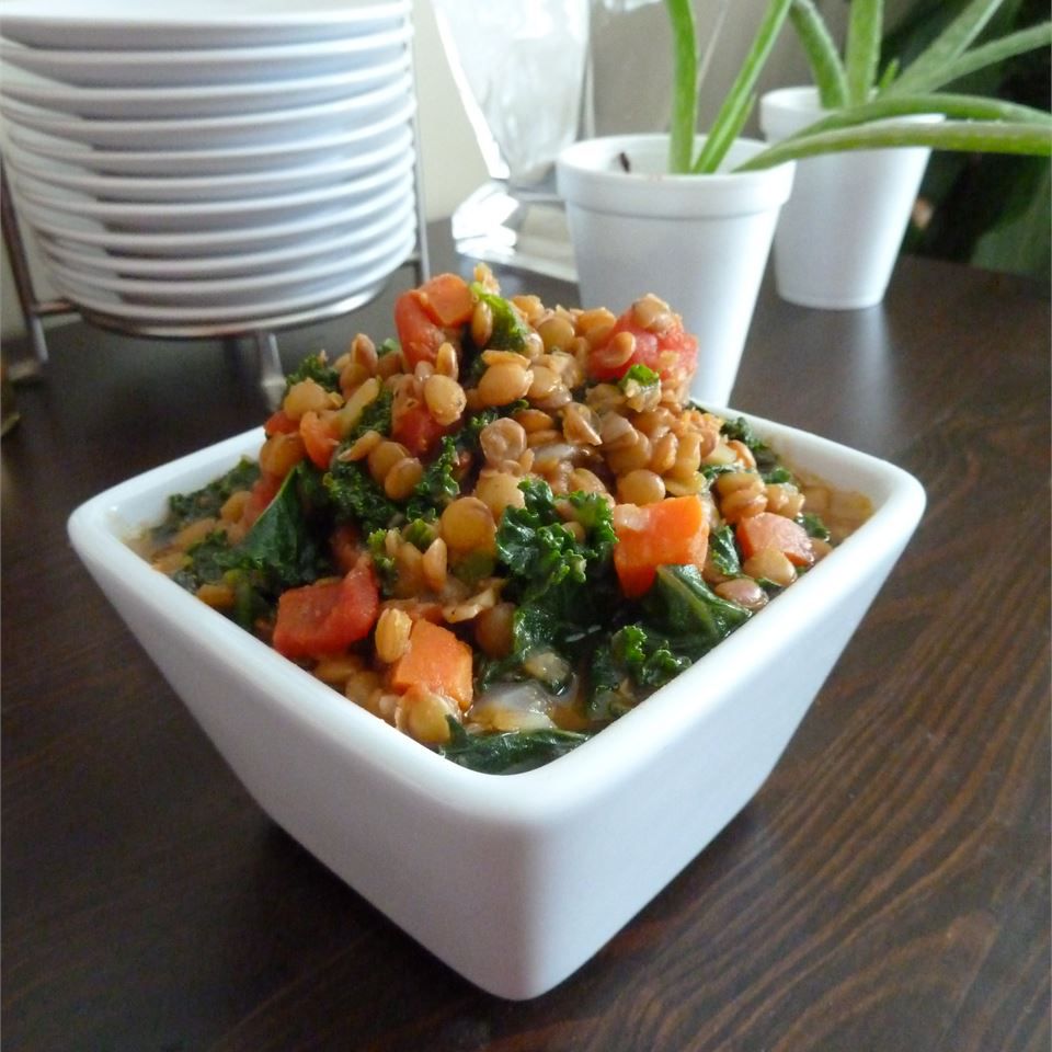 Lemony Lentils with Kale Recipe