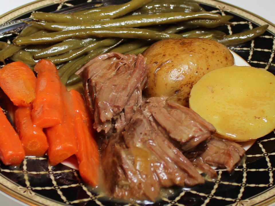 Healthier (but still awesome) Awesome Slow Cooker Pot Roast Recipe