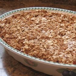 Low Sugar Strawberry Rhubarb Crisp Recipe
