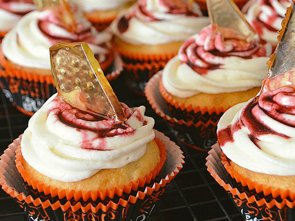 Bloody Broken Glass Cupcakes Recipe