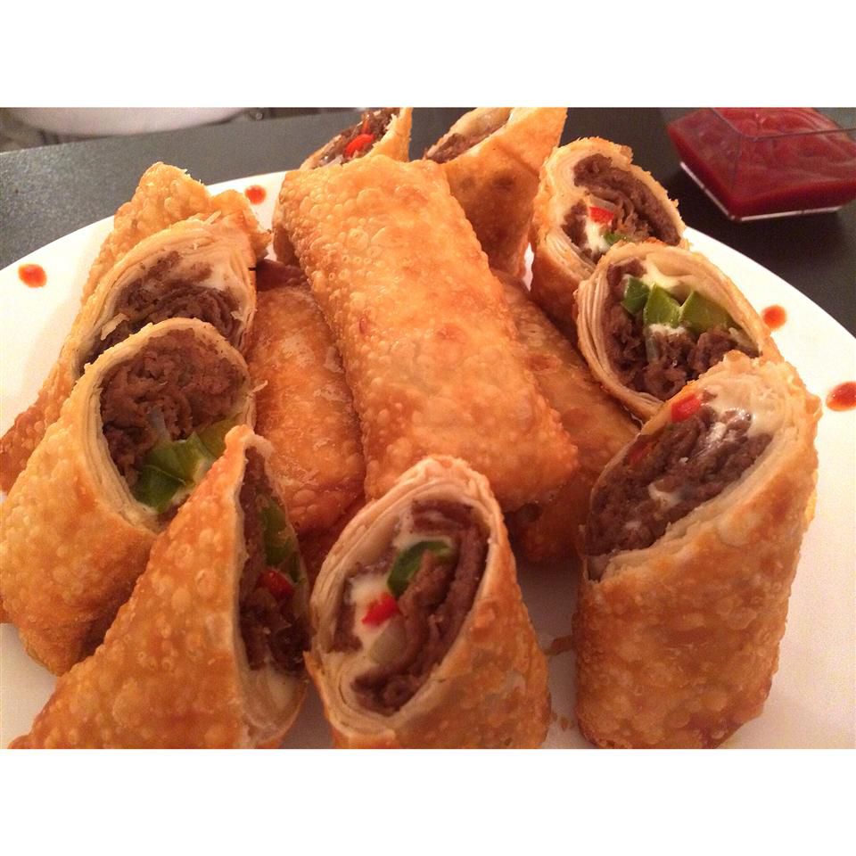 Cheesesteak Egg Rolls Recipe