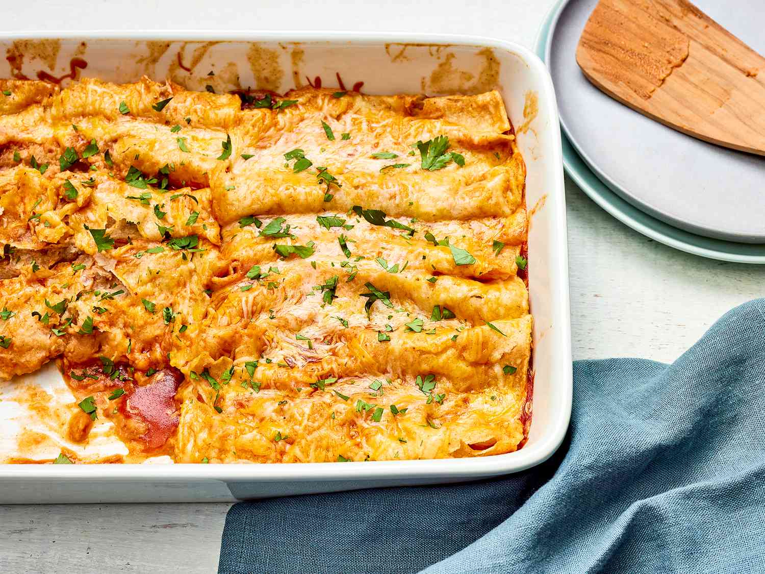 Refried Bean and Cheese Enchiladas Recipe