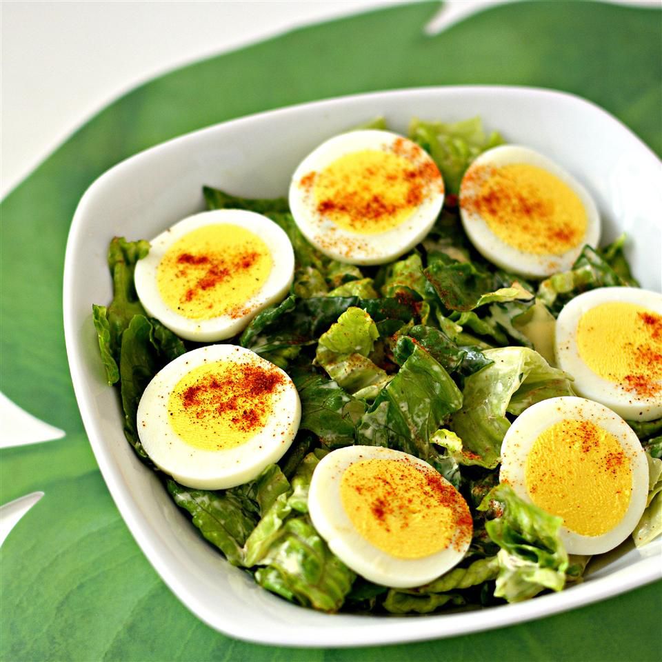 Deviled Egg Salad with Romaine Recipe