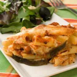 Eggplant-Ziti Parmesan Recipe