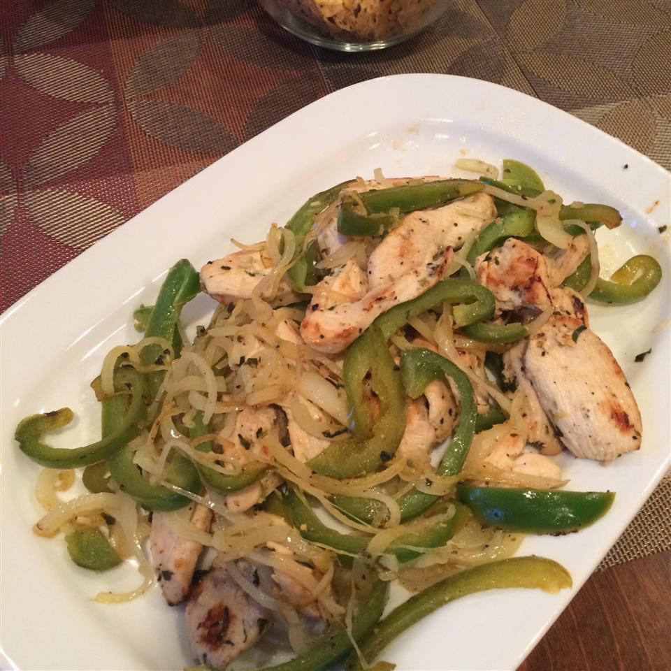 Garlic Onion Chicken Fajitas with Lime Recipe