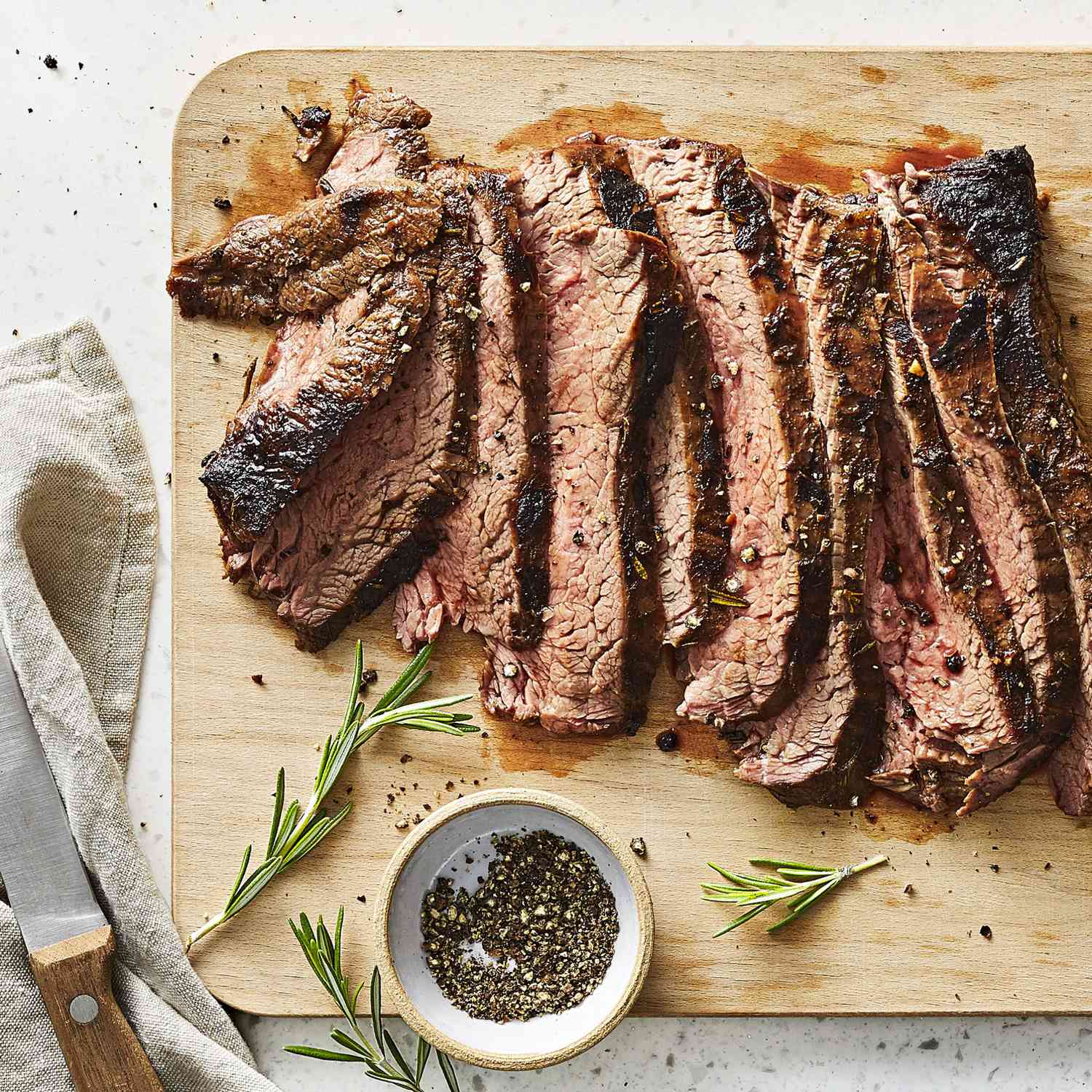 Grilled Balsamic and Soy Marinated Flank Steak Recipe