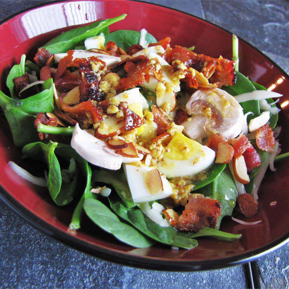 Spinach Salad with Warm Bacon Dressing Recipe