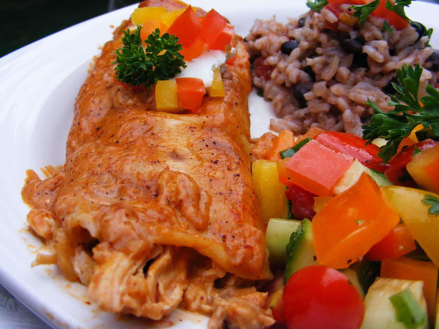 Campbell's Easy Chicken and Cheese Enchiladas Recipe