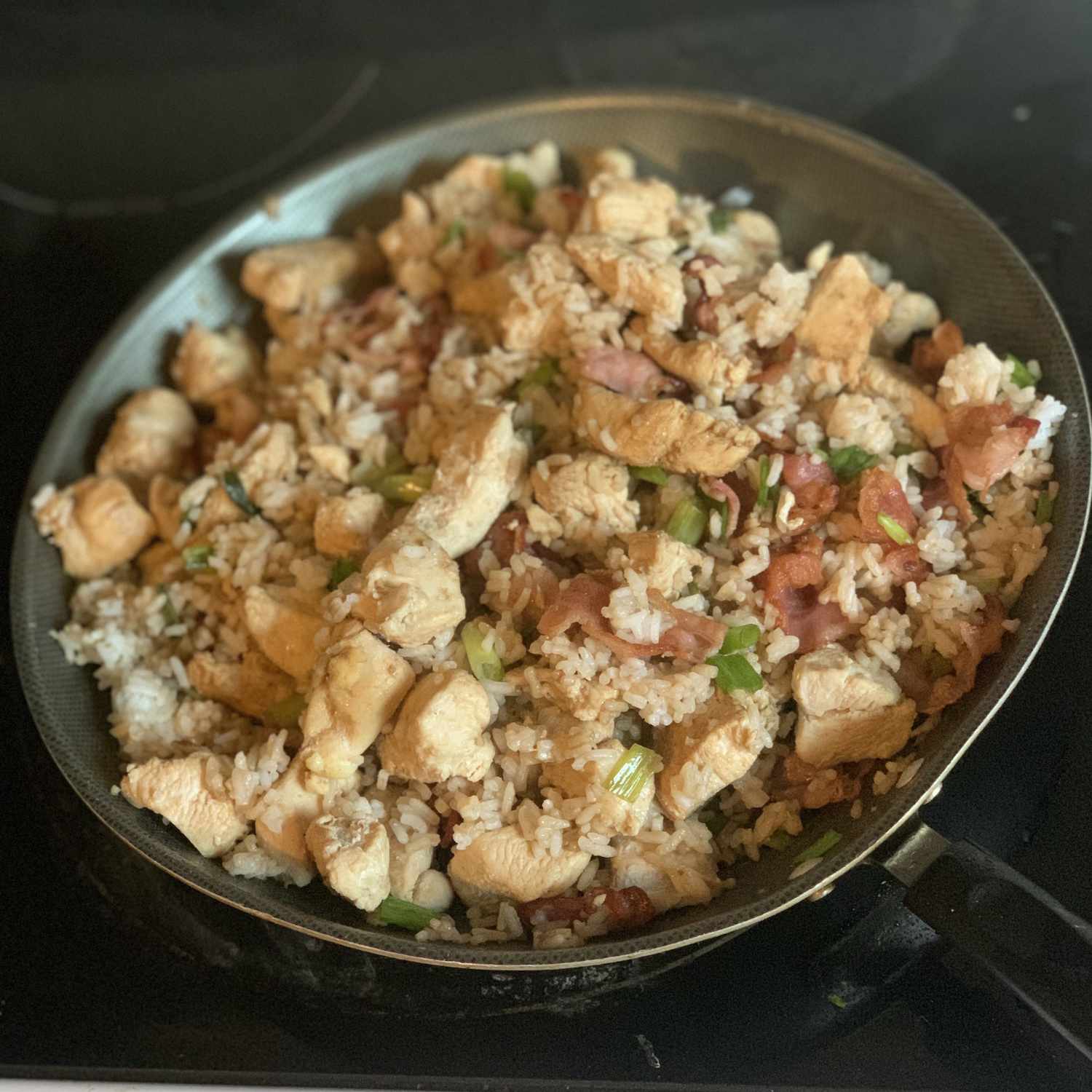 Bacon and Chicken Fried Rice Recipe