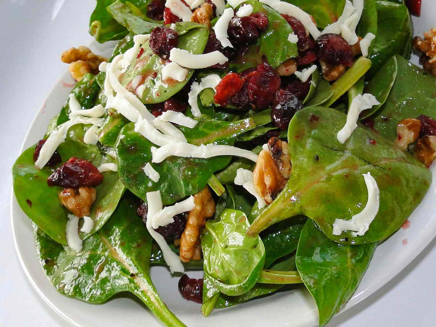 Simple Cranberry Spinach Salad Recipe