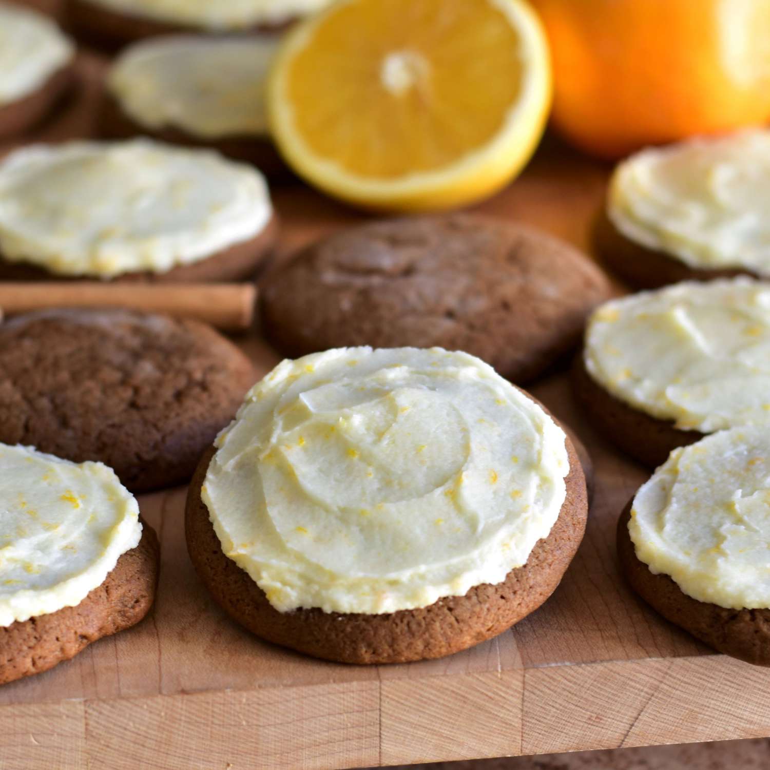 Gingerbread Cookies with Orange Buttercream Frosting Recipe