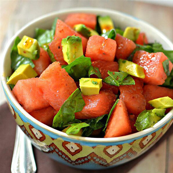 Avocado Watermelon Salad Recipe