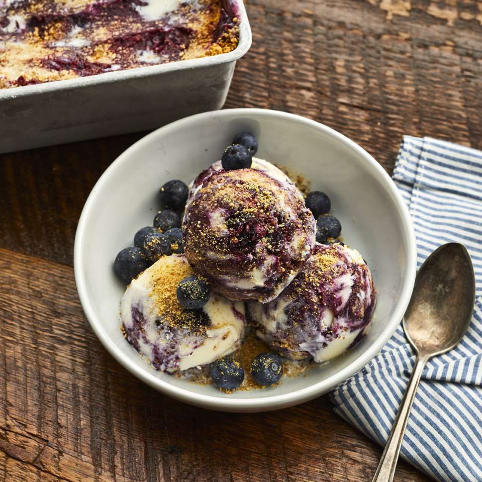 Blueberry Cheesecake Ice Cream Recipe