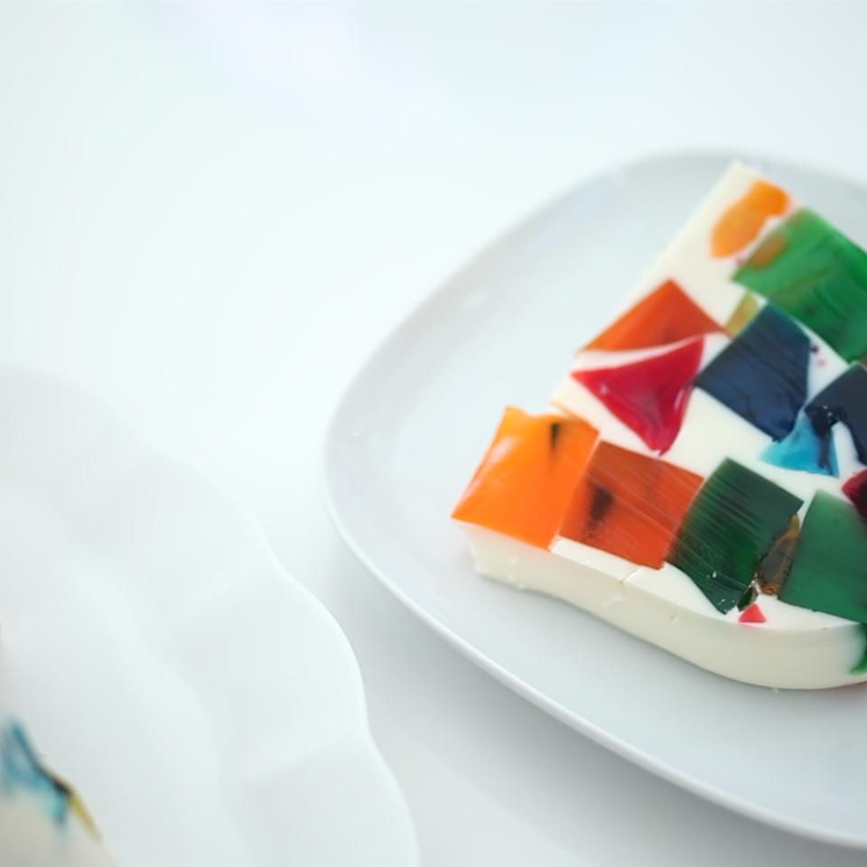 Stained Glass Gelatin Cake Recipe