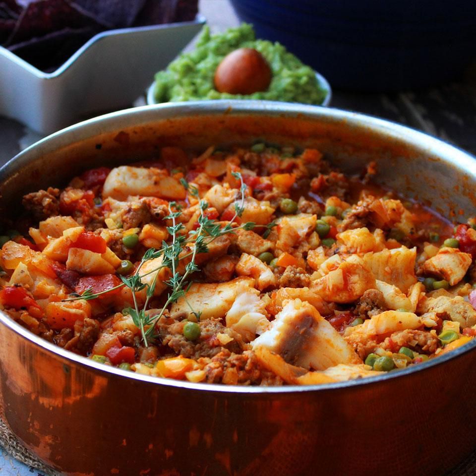 Mexican Paella with Cauliflower Rice Recipe