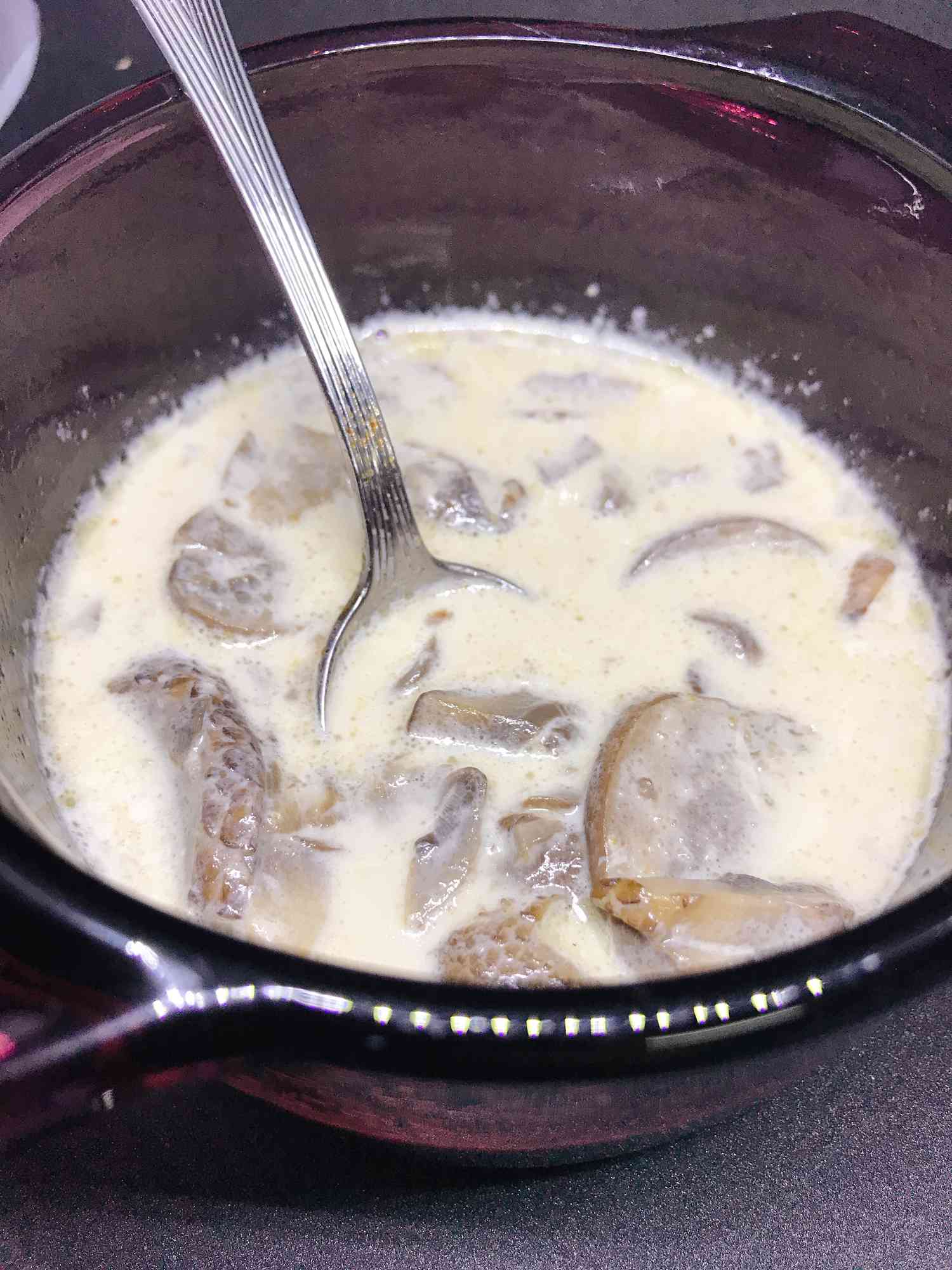 Instant Pot Garlicky Mushroom Soup Recipe
