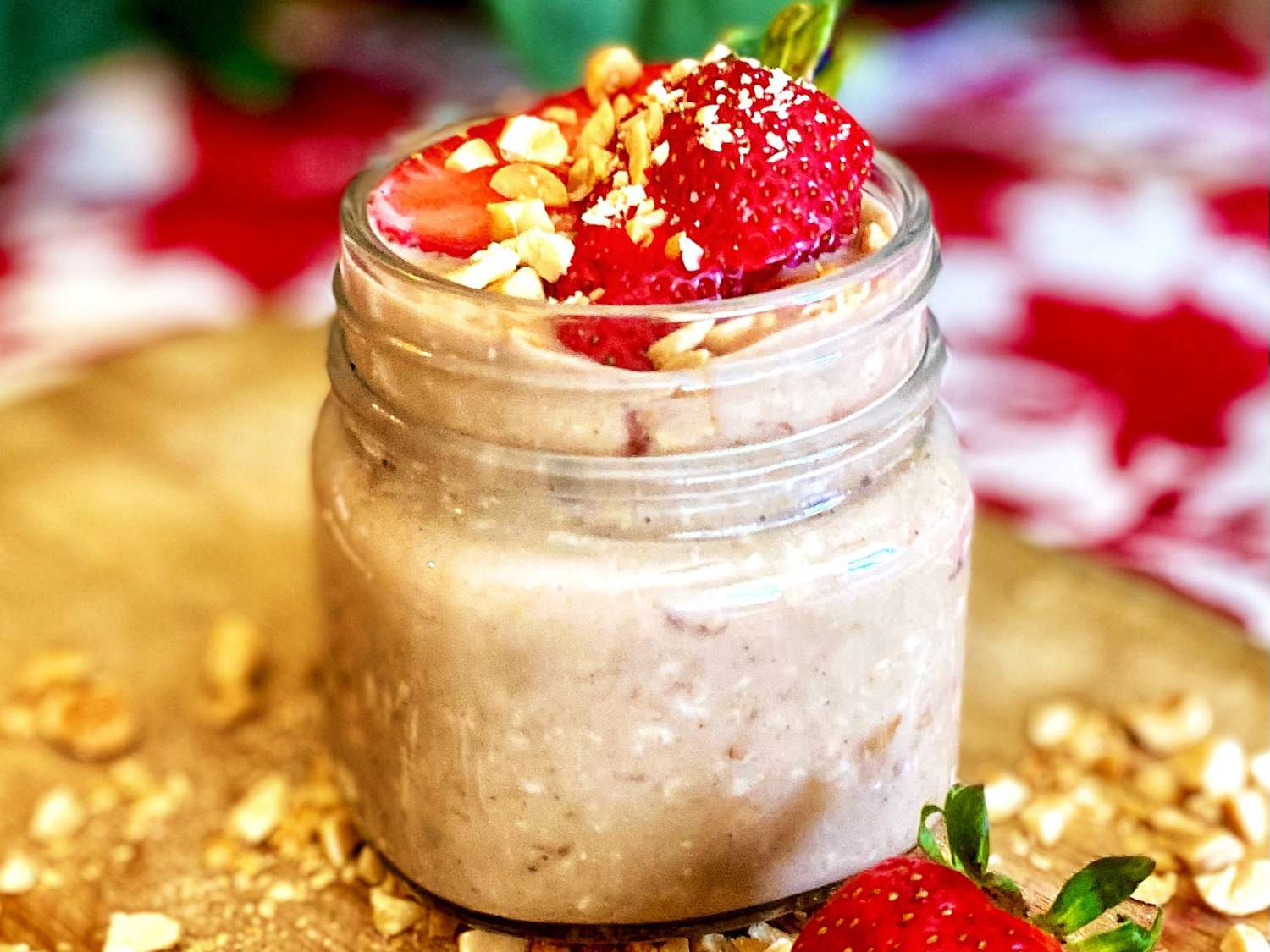 Peanut Butter and Jelly Overnight Oats Recipe