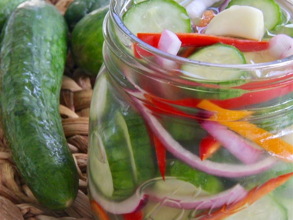 Mona's Easy Refrigerator Pickles Recipe