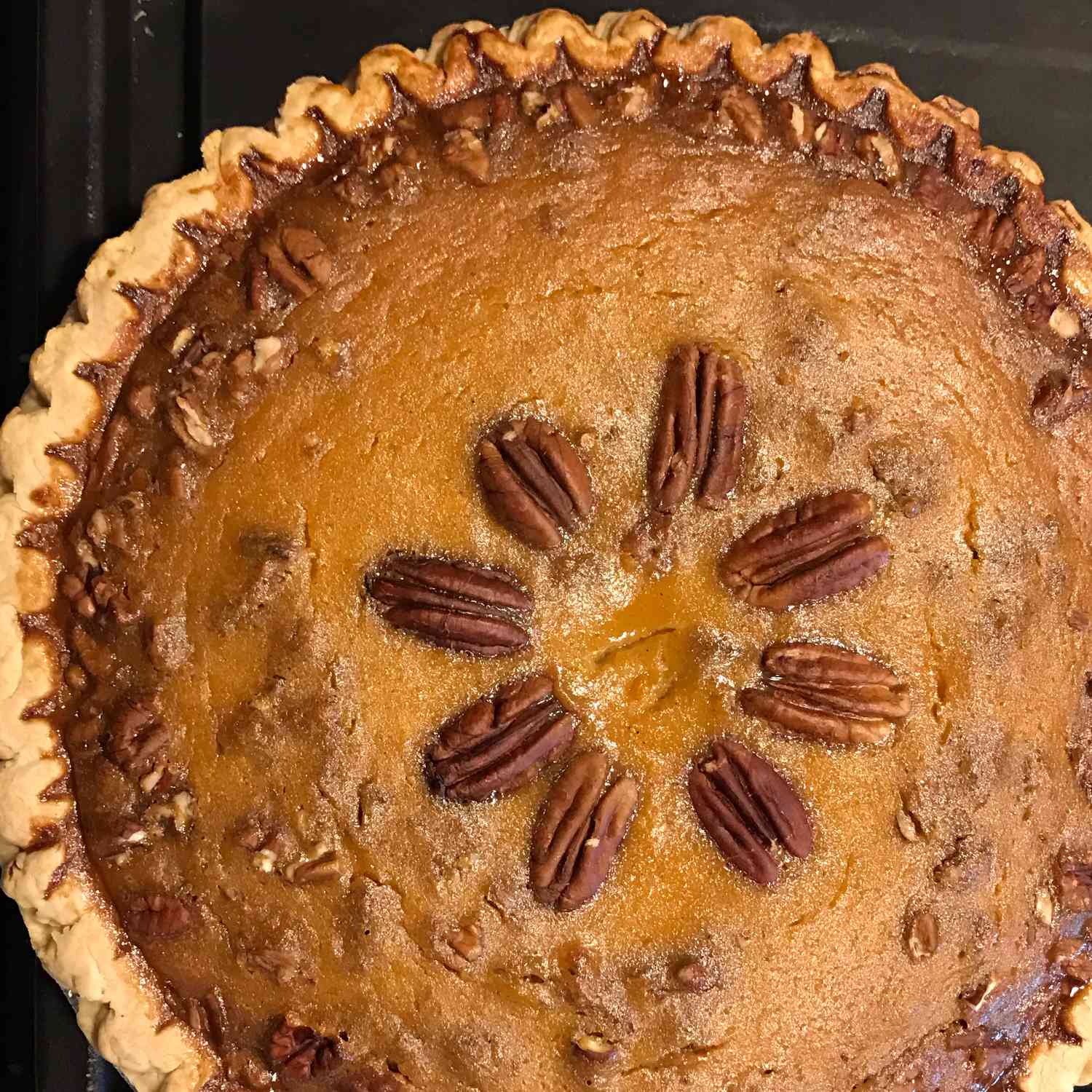Sweet Potato Pie with Pecans Recipe