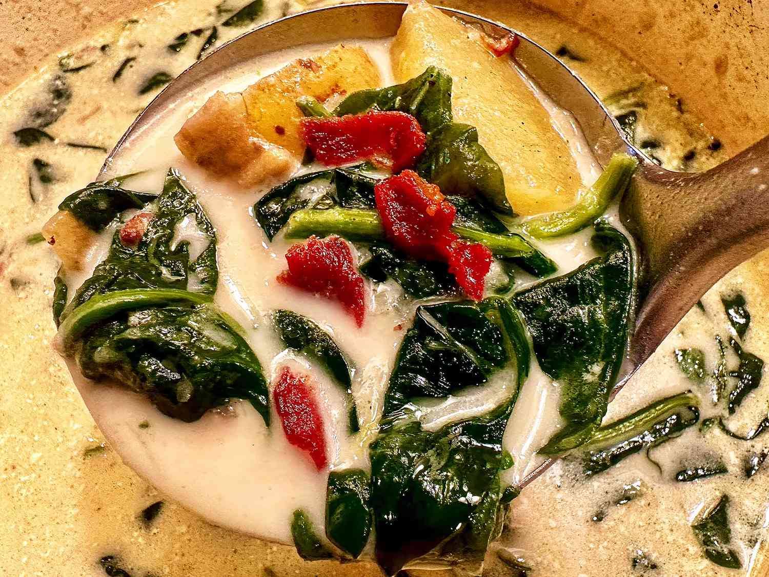Potato, Leek, and Spinach Soup Recipe