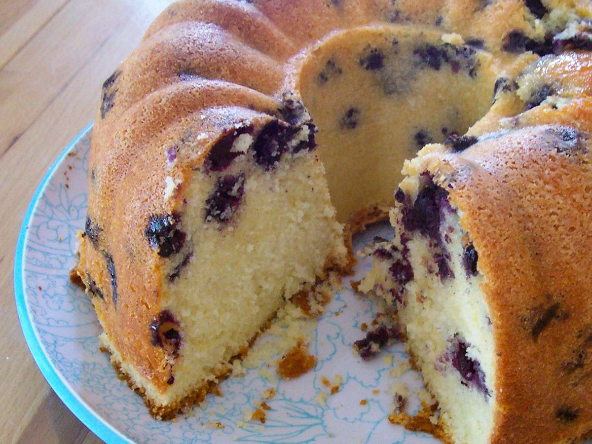 Lemon Blueberry Pound Cake Recipe