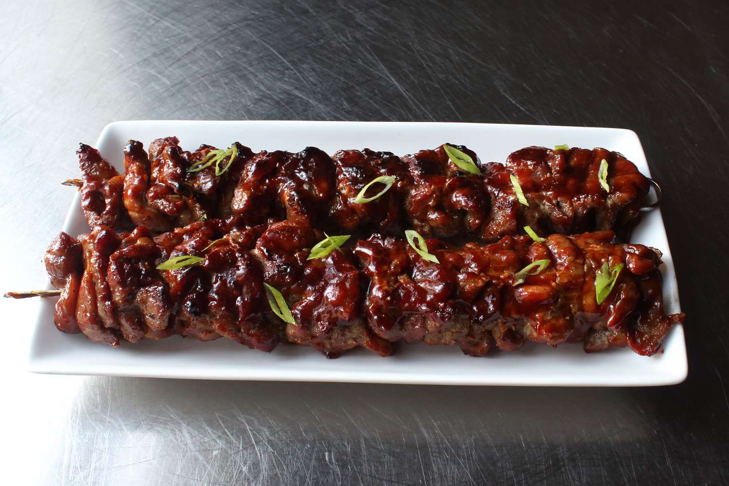 Barbecued Pork Skewers Recipe