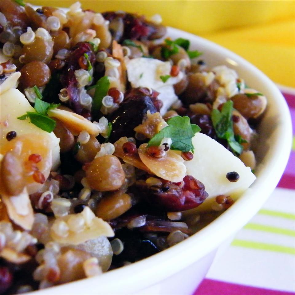 Cranberry Lentil and Quinoa Salad Recipe