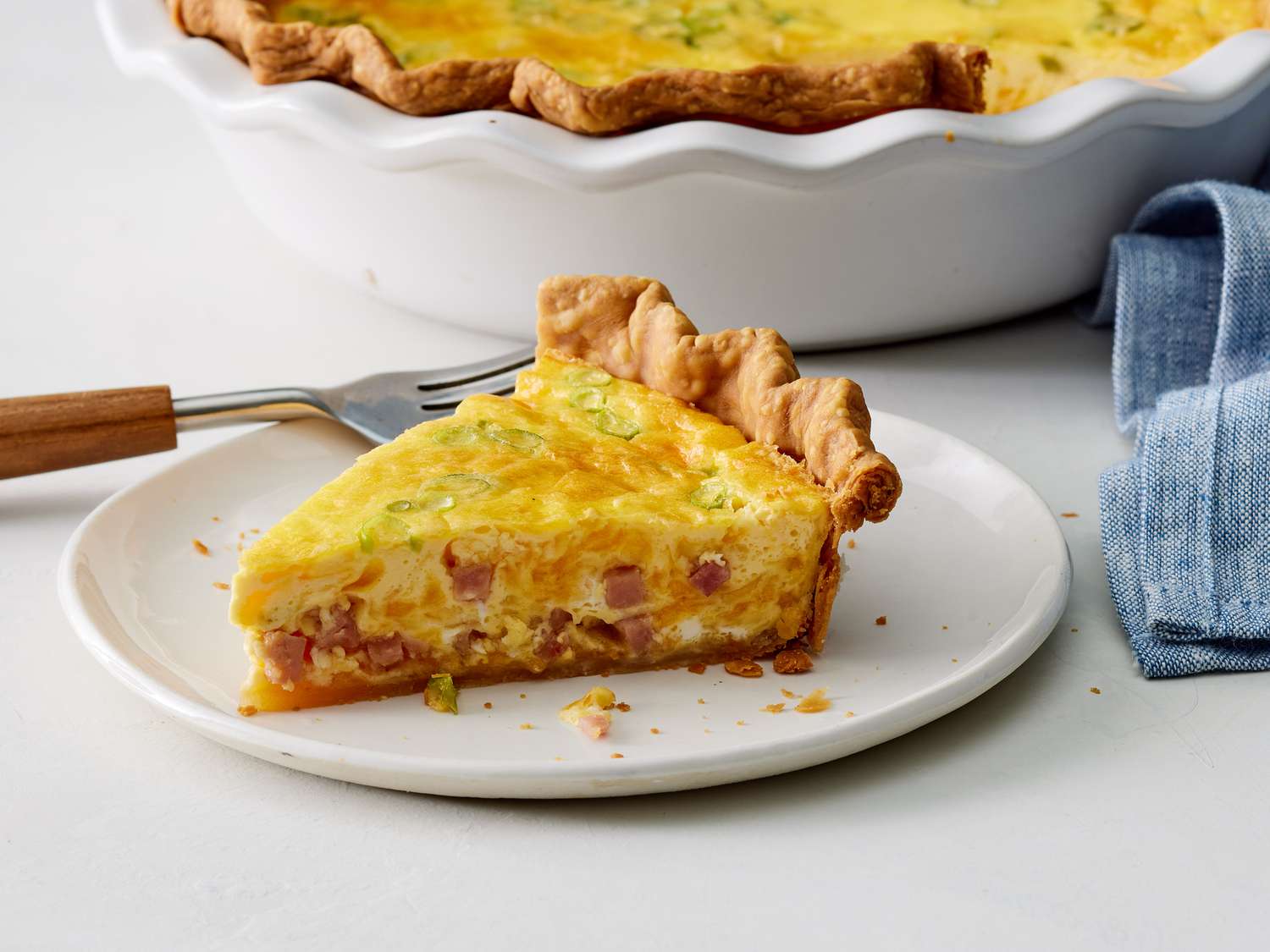 Creamy Ham and Cheese Quiche Recipe