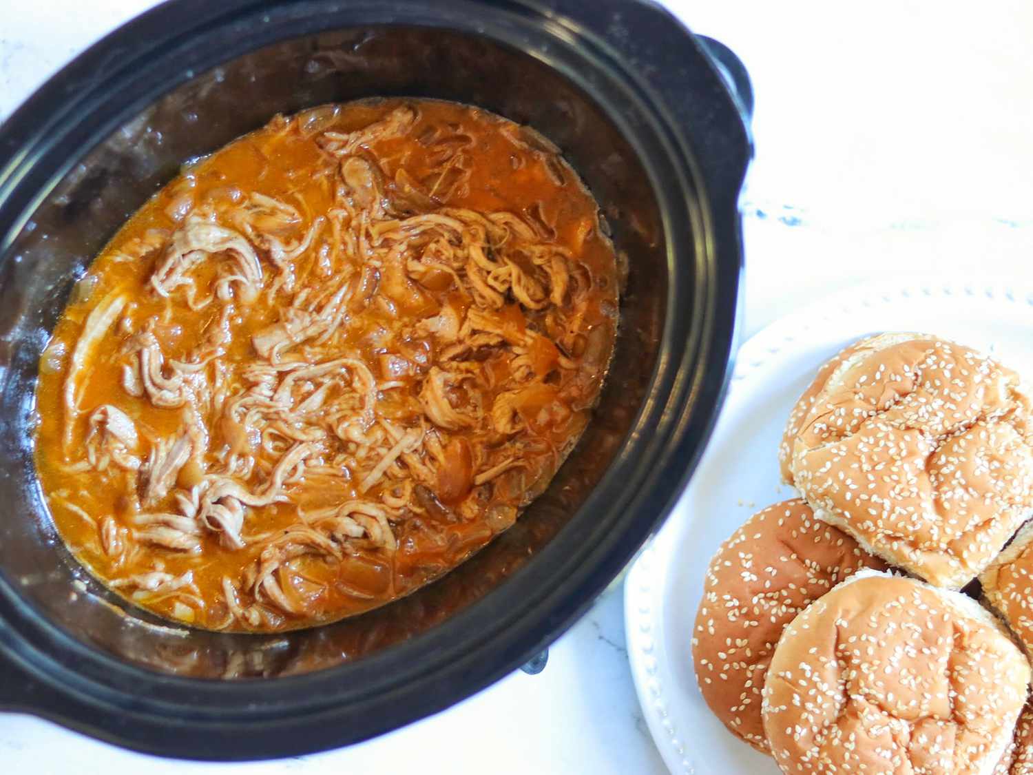 Honey BBQ Pulled Pork in the Slow Cooker Recipe