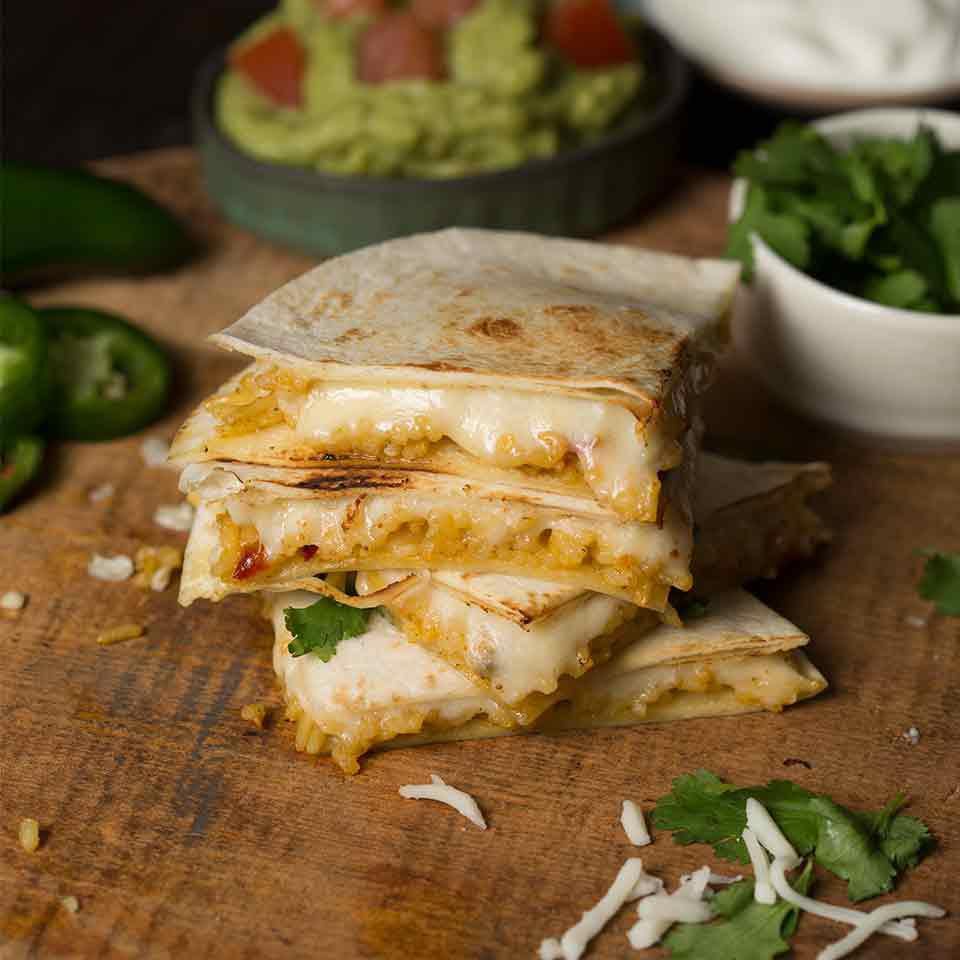 Cheese 'n Rice Quesadillas Recipe