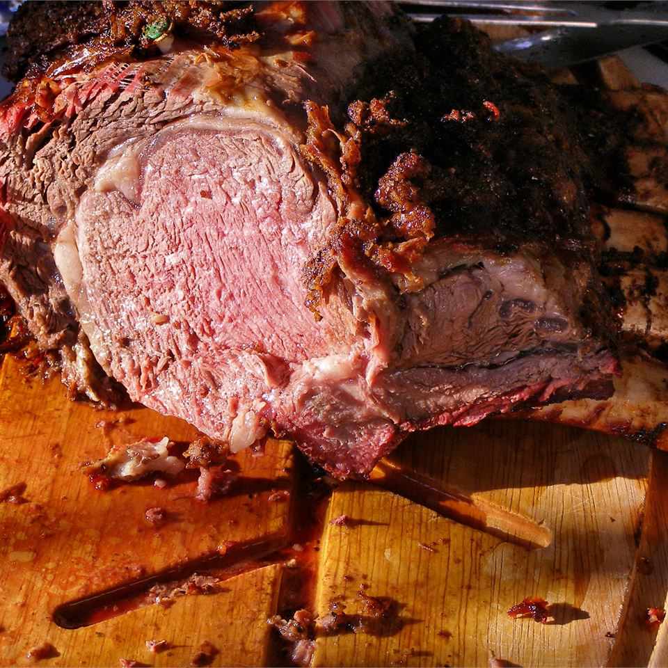 Smoked Standing Rib Roast Recipe