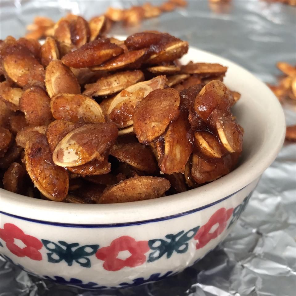 Toasted Pumpkin Seeds with Sugar and Spice Recipe