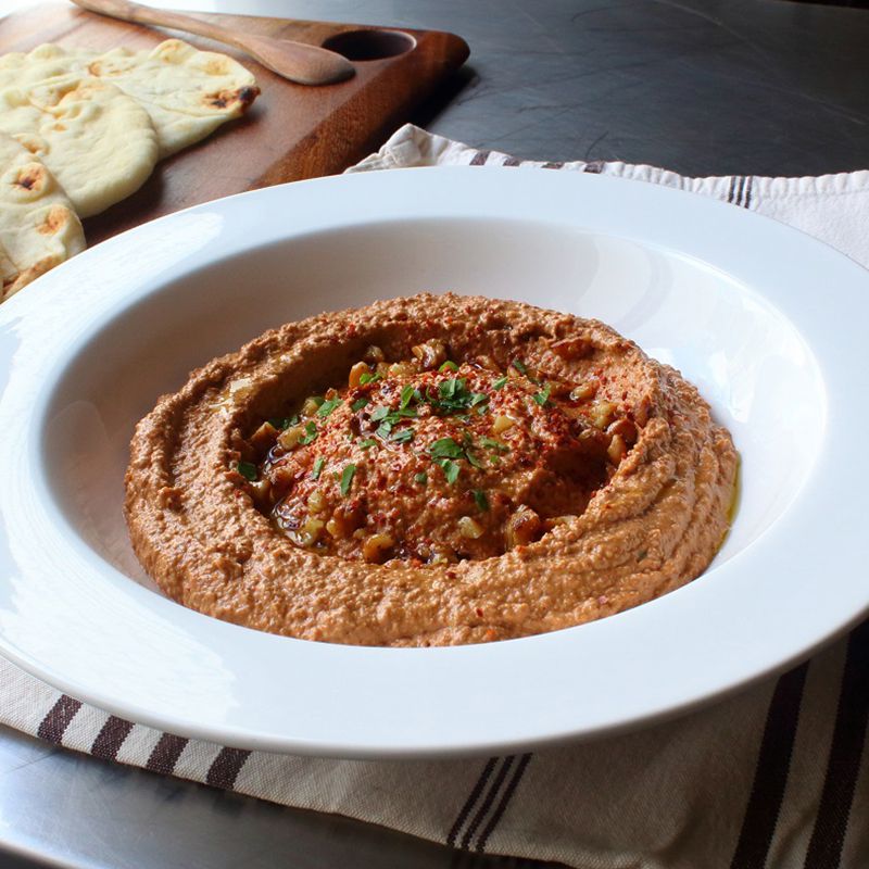Muhammara (Roasted Pepper & Walnut Spread) Recipe