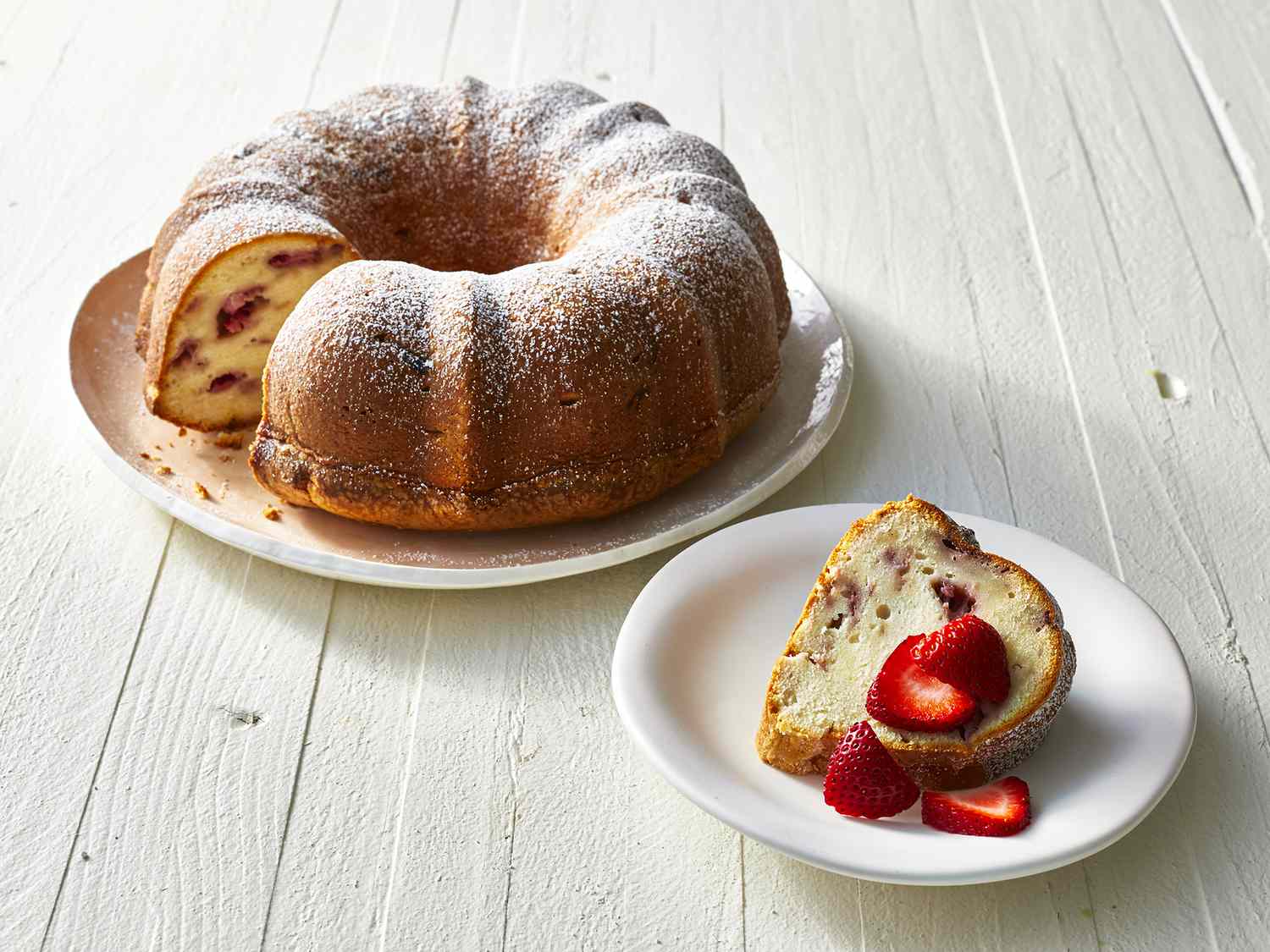 Strawberry Cream Cheese Pound Cake Recipe
