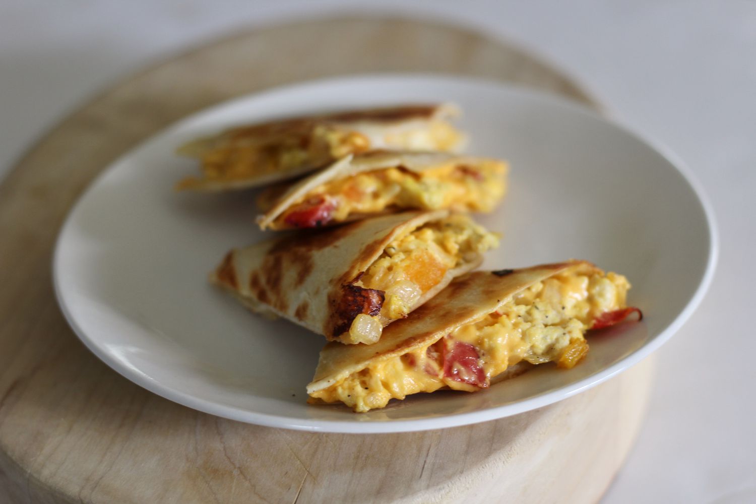 Simple Egg and Cheese Breakfast Quesadillas Recipe