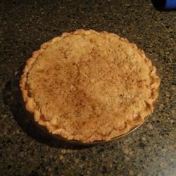 Crumb-Top Rhubarb Custard Pie Recipe