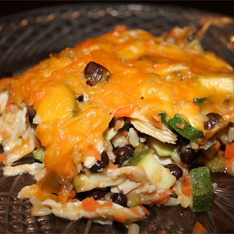 Brown Rice and Black Bean Casserole Recipe