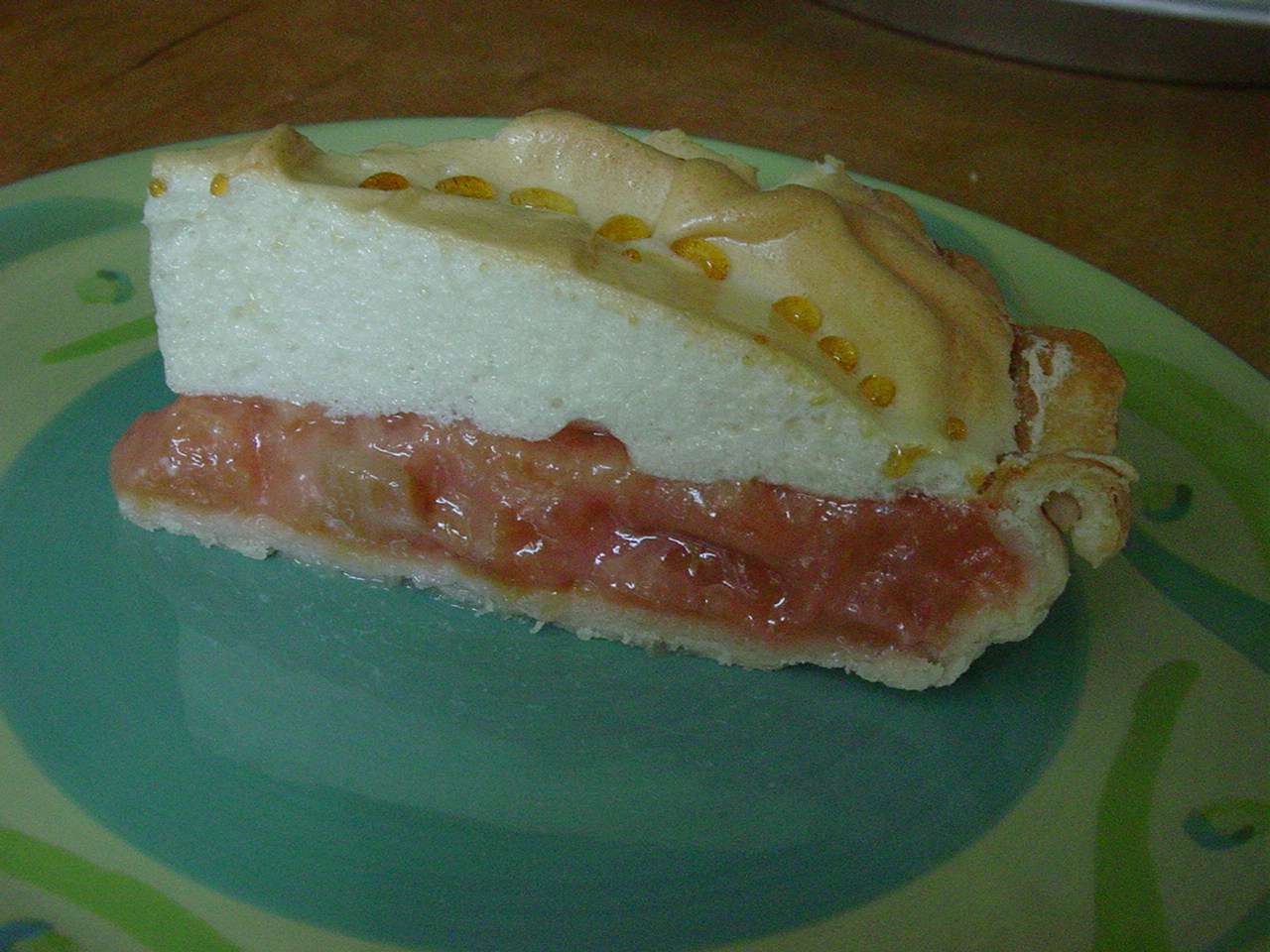 Dave's Rhubarb Custard Pie with Meringue Recipe