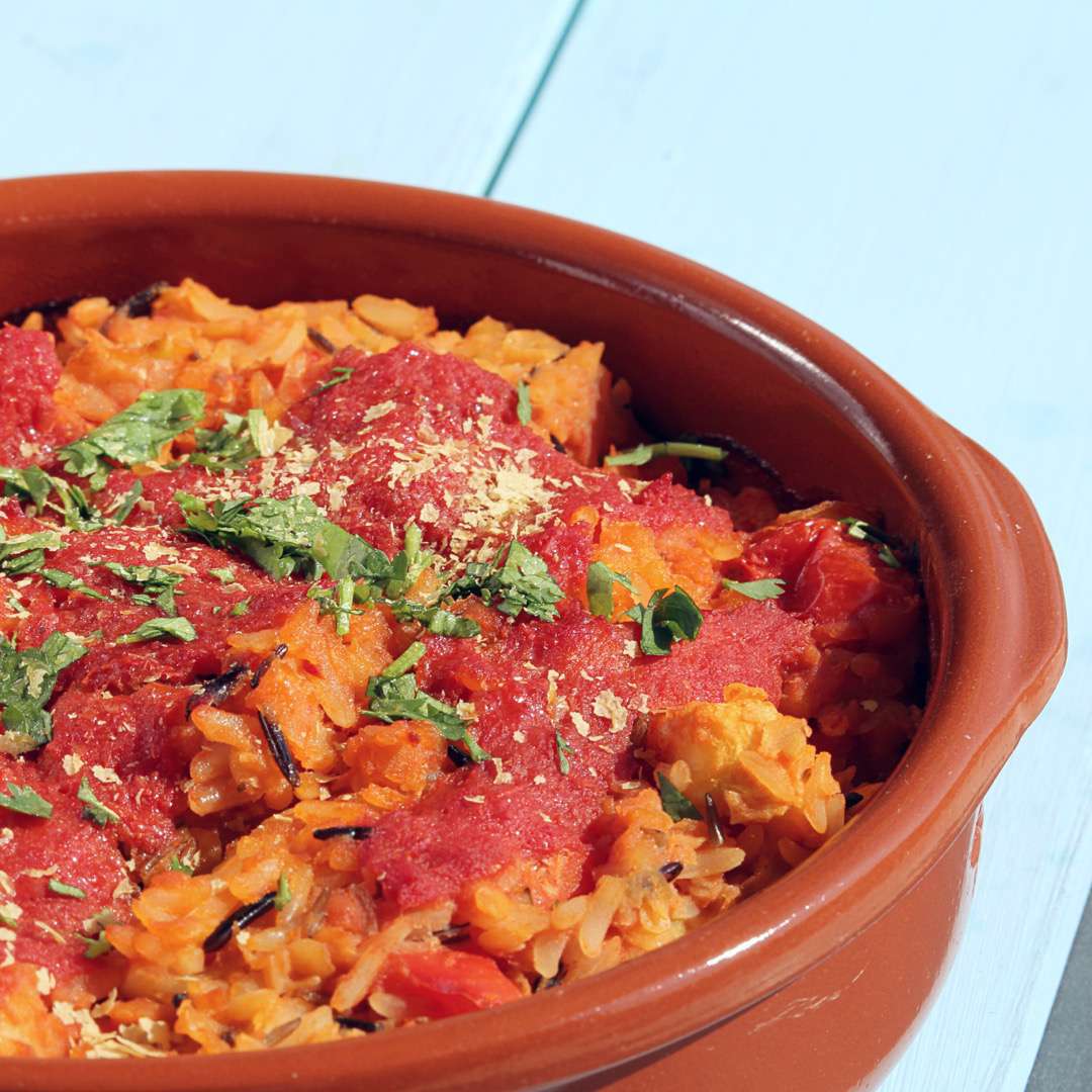 Lentil Rice and Veggie Bake Recipe