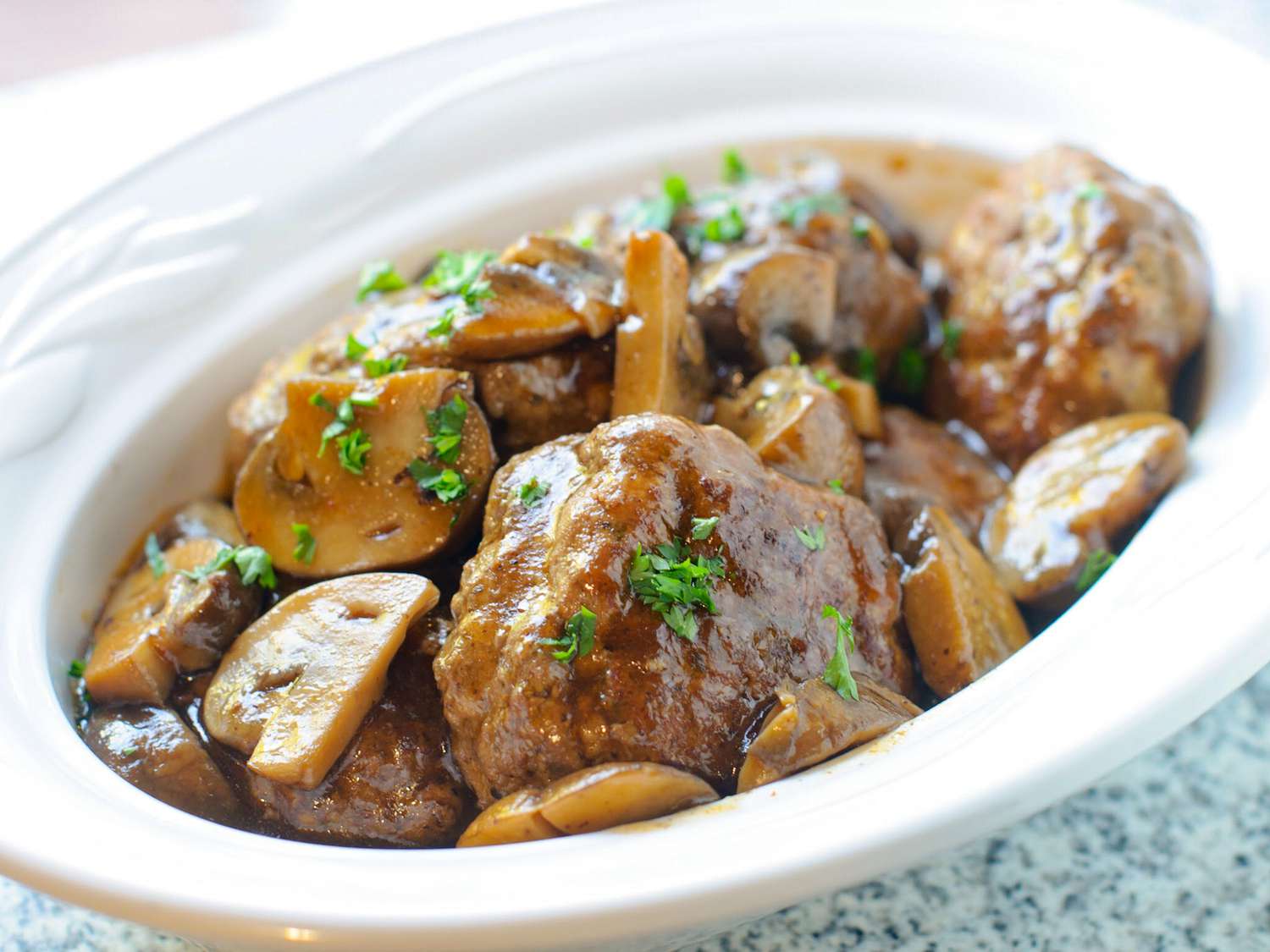 Instant Pot Salisbury Steak with Onion and Mushroom Gravy Recipe
