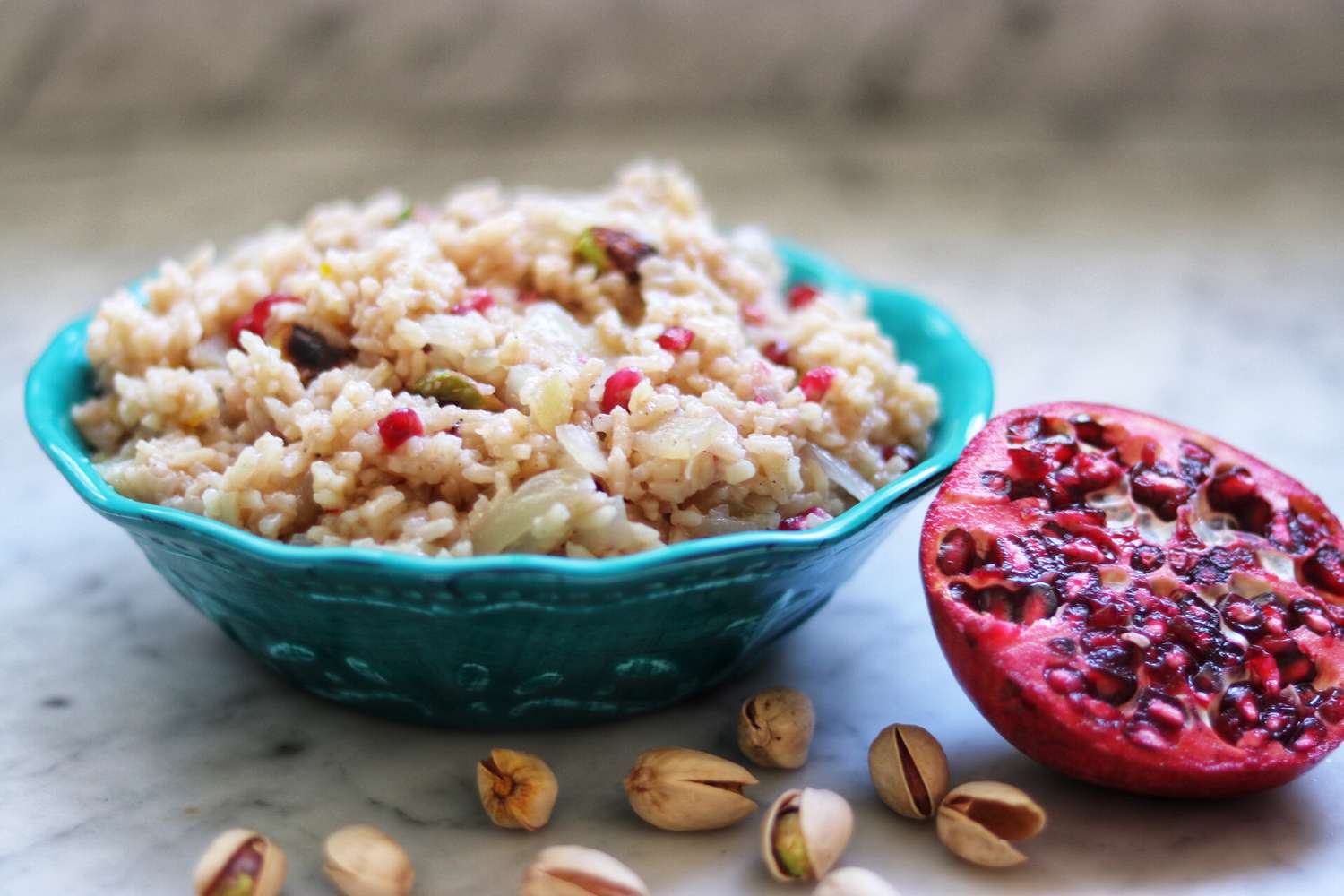 Middle Eastern Rice Pilaf with Pomegranate Recipe