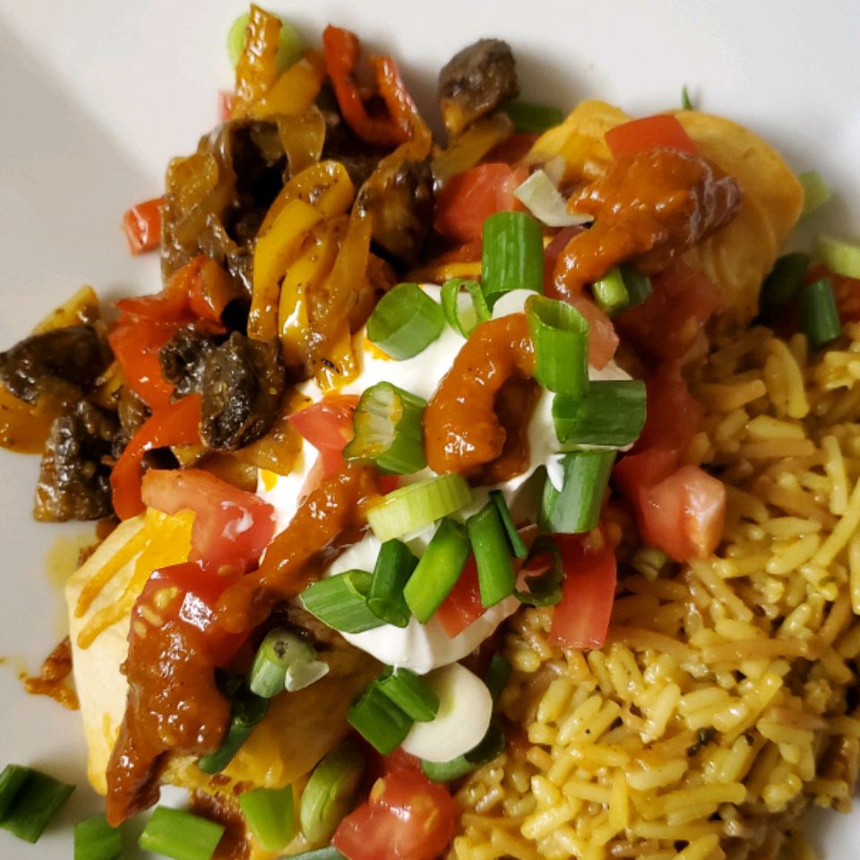 Creamy Cheddar Beef Enchiladas Recipe