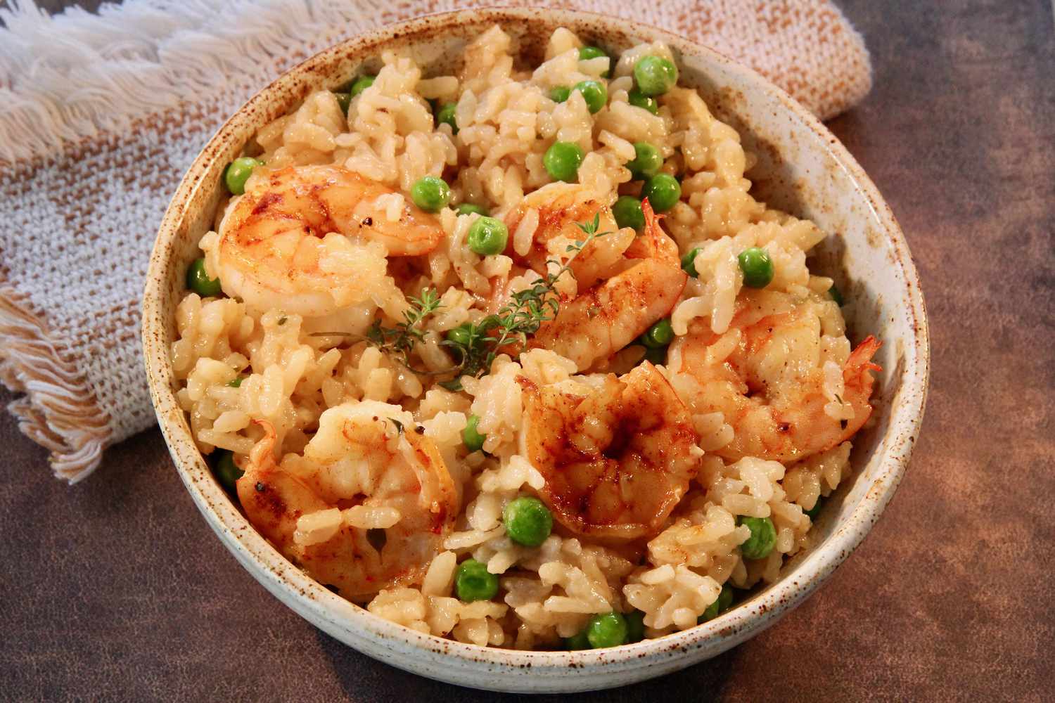 Instant Pot Shrimp Risotto with Peas Recipe