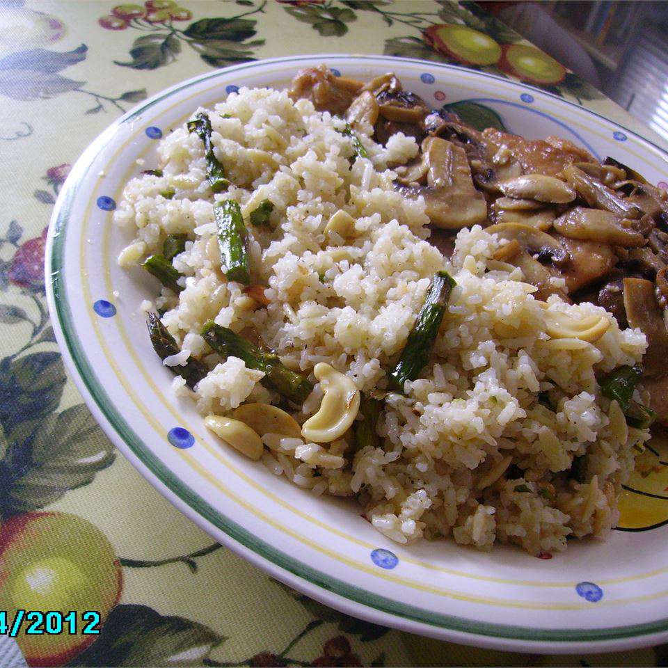 Asparagus Cashew Rice Pilaf Recipe