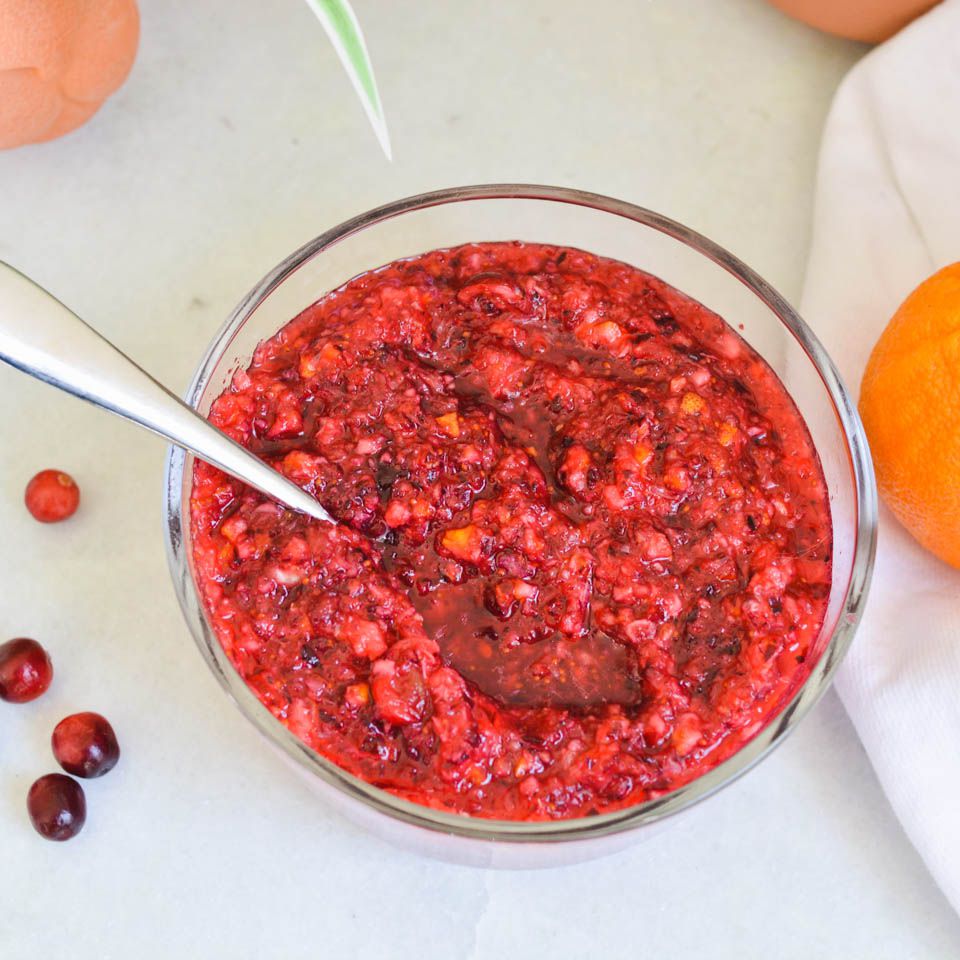 Cranberry Orange Relish with Orange Flavored Liqueur Recipe