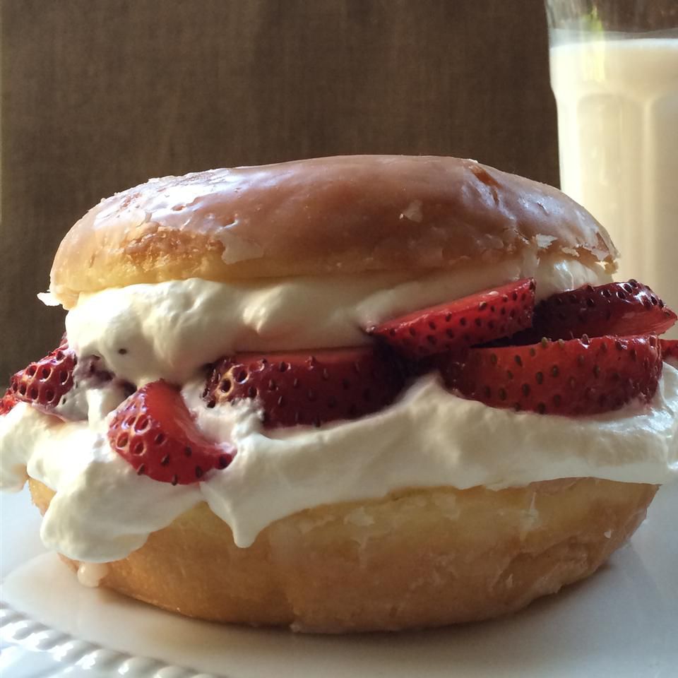 Glazed Doughnut Strawberry Shortcake Recipe
