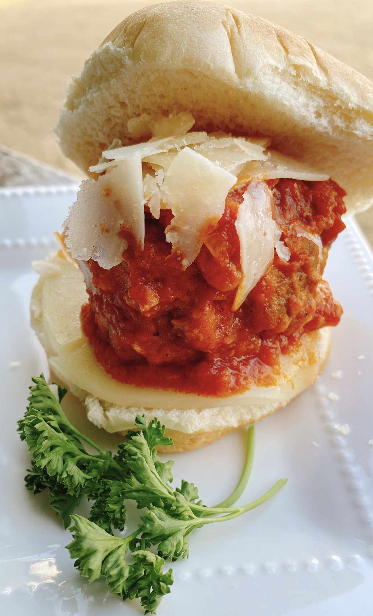 Marinara-Parmesan Meatball Sliders Recipe