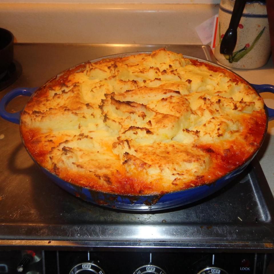 Easy Shepherd's Pie with Garlic Romano Potatoes Recipe