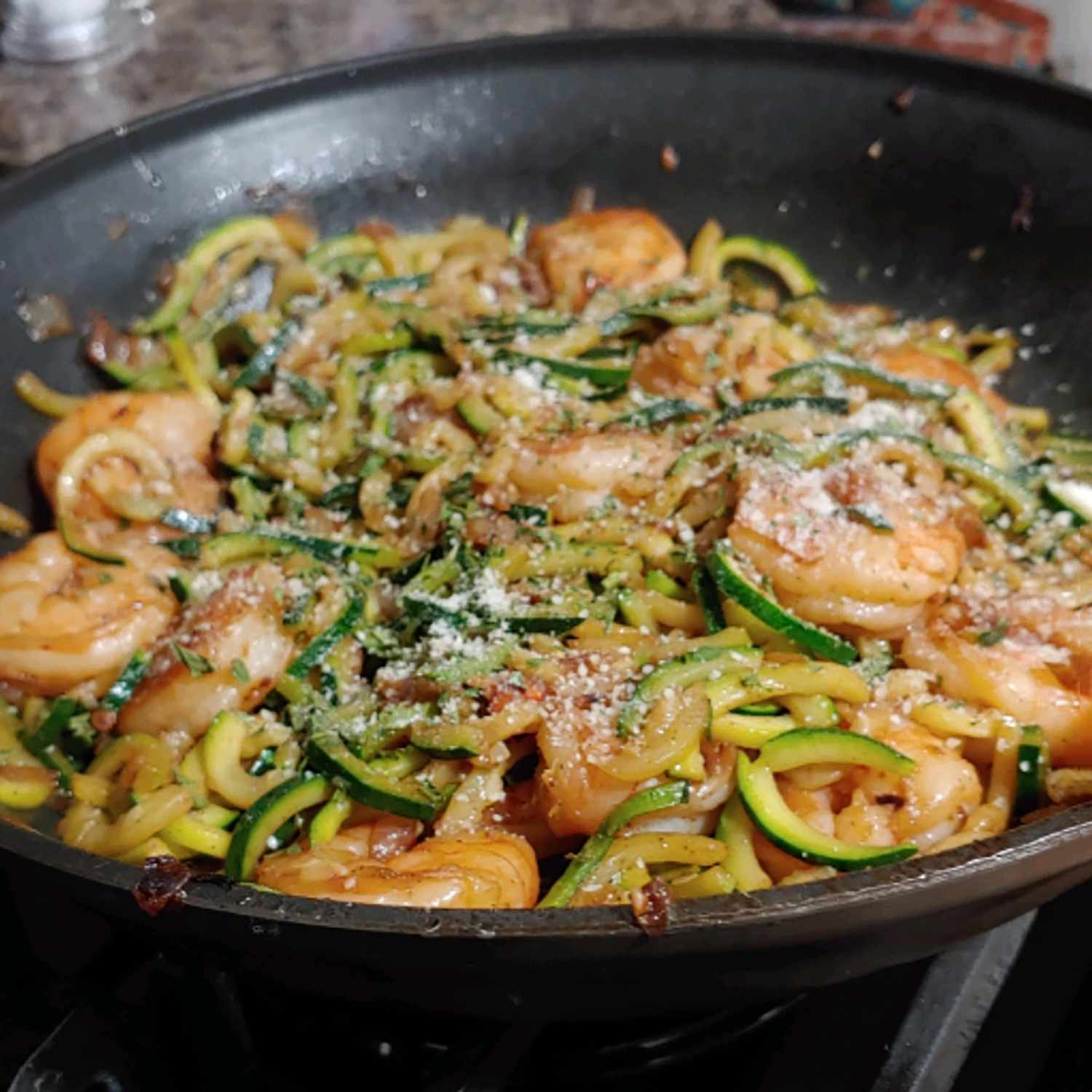 Zucchini Noodle Shrimp Scampi Recipe