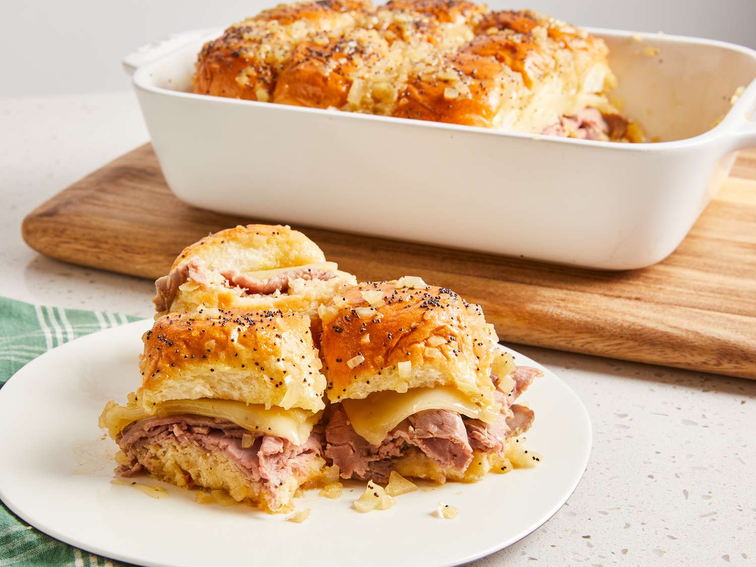 Hawaiian Roll Roast Beef and Cheese Sandwiches Recipe